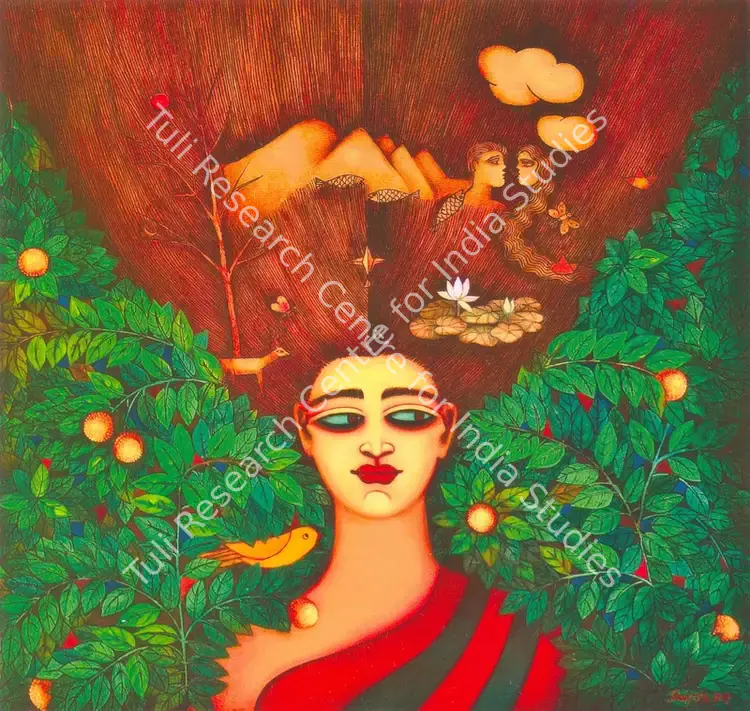 Bhattacharya, Shipra (Artist). Desire. Acrylic on canvas, n.d. | Painting | FineArts | 00574818