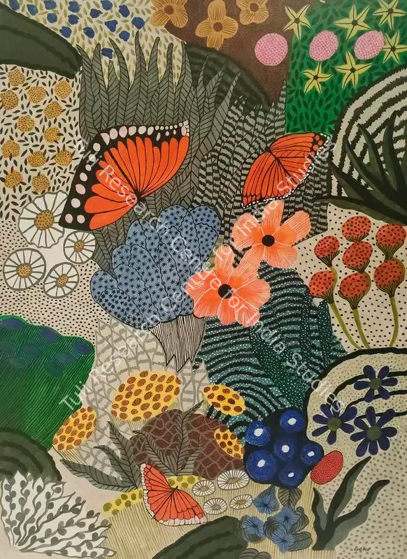 Shyam, Santoshi (Artist). Untitled. Acrylic on canvas, n.d. | Painting | FineArts | 00603453