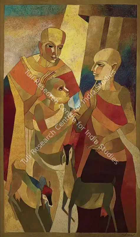 Sengupta, Niren (Artist). Initiation. Oil on canvas, 2005 | Painting | EconomicsArt | 00872437