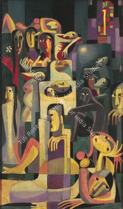 Kar, Sanat (Artist). Untitled. Oil on canvas, 1959 | Painting | FineArts | 00599413