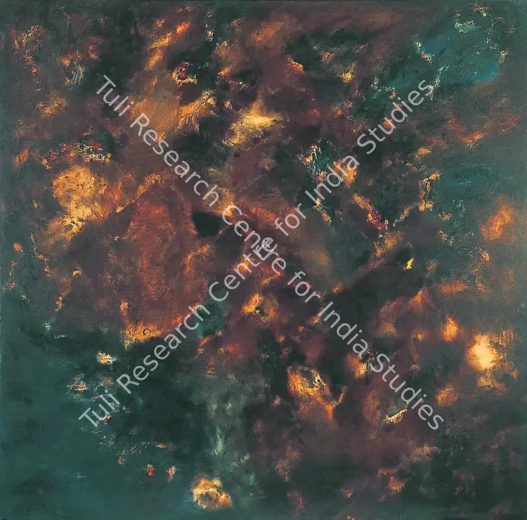 Shreshtha, Laxman (Artist). Untitled. Oil on canvas, 1972 | Painting | FineArts | 0022625