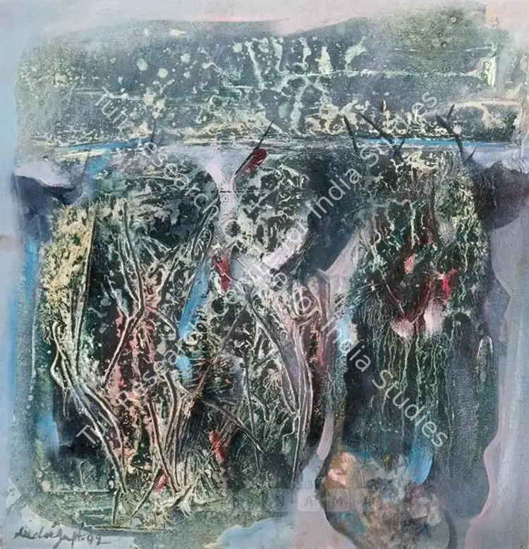 Dasgupta, Dilip Kumar (Artist). Untitled. Mixed media on canvas, 2002 | Painting | FineArts | 00576129