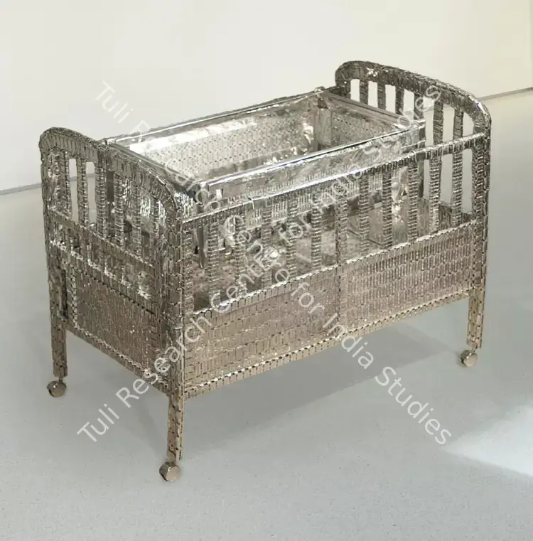 Lipi, Tayeba Begum (Artist). My Daughter's Cot II. Stainless steel razor blades, 2012 | Sculpture | FineArts | 00645125