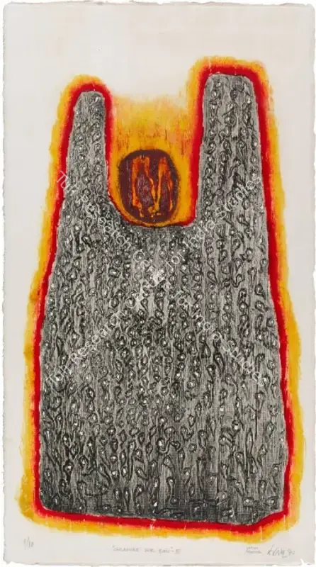 Panchal, Satish (Artist). Gravure sur bois - III. Woodcut printed in colours; Edition 1/10, 1972 | Graphic Art | FineArts | 00417370