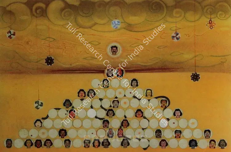 Joshi, Anant (Artist). Sun After Hundred Zeroes. Gouache and dry pastel on paper, 2000 | Painting  | 00879990
