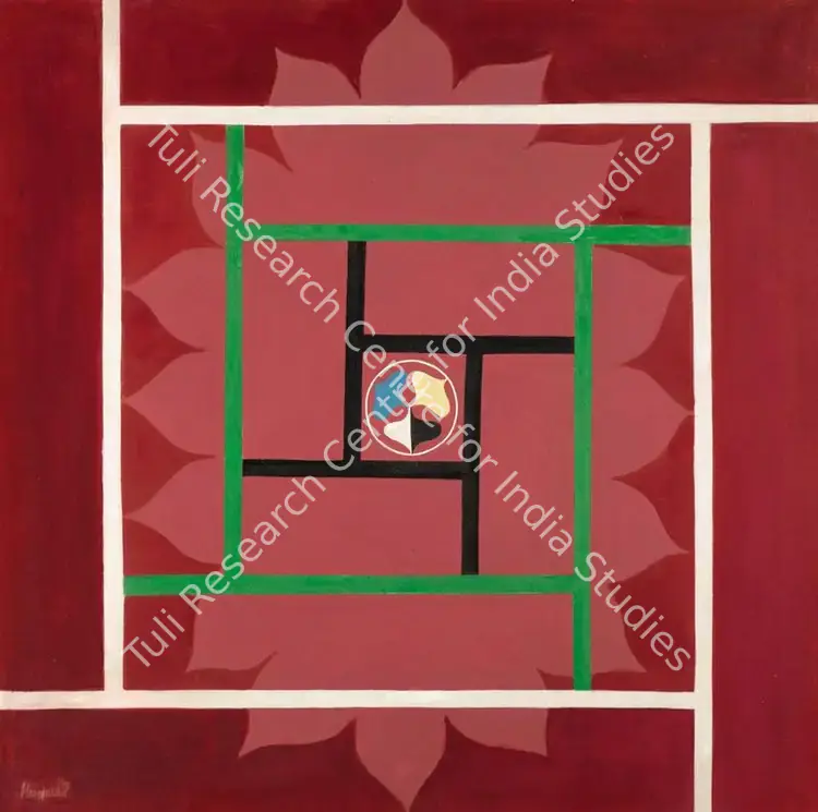 Haridasan, K.V. (Artist). Untitled. Oil on canvas, 1971 | Painting | FineArts | 00353608