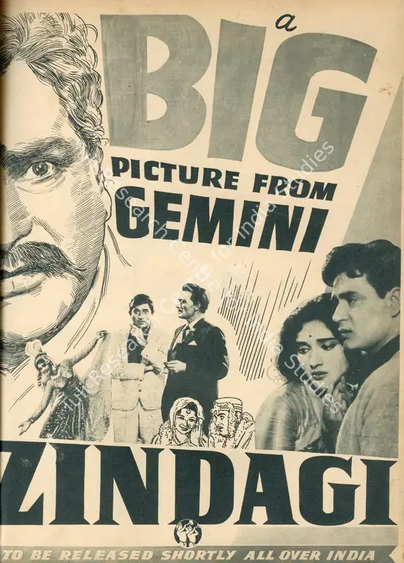 Sagar, Ramanand (Producer), Zindagi, 1964 | Advertisement, Filmfare, 27 December 1963 | CinemaEducation | 00791327