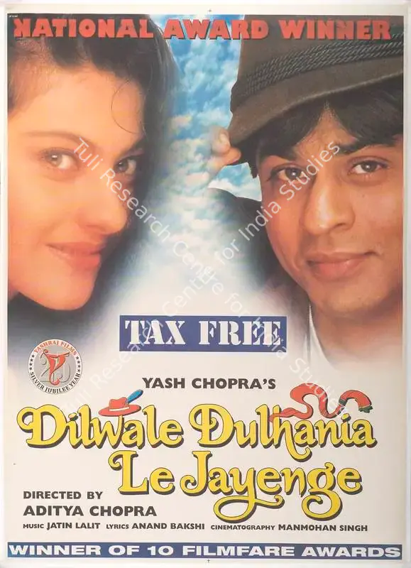 Chopra, Yash (Producer), Dilwale Dulhania Le Jayenge, 1995 | Full Sheet Poster | CinemaEducation | 00768053