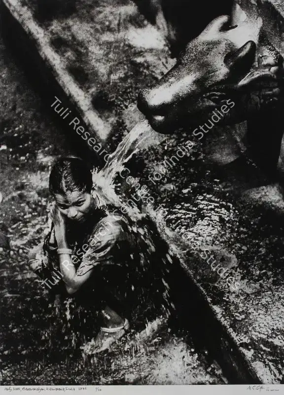 Satyan, T.S. (Artist). Holy Bath Basavakalyan Karnataka, India. Print on Hahnemuhle fine art bright white archival paper, 1972 | Print | FineArts | 00576341
