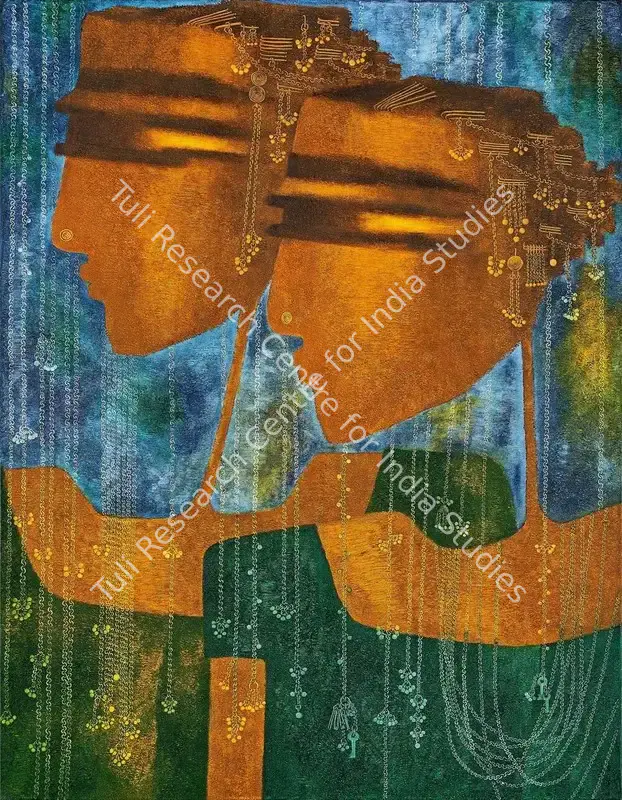 Prajapati, Bharti (Artist). Durga - 3. Oil on canvas, 2013 | Painting | FineArts | 00357255