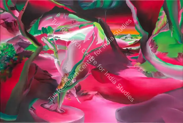 Mansoori, Nabibaksh (Artist). Everything your Heart Desires. Oil on canvas, 2019 | Painting | FineArts | 00352426
