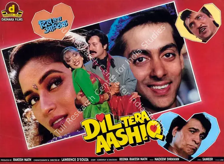 Nath, Rakesh (Producer), Dil Tera Aashiq, 1993 | Lobby Card | CinemaEducation | 00783929