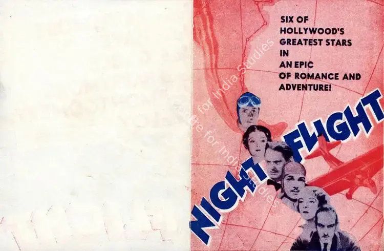 Brown, Clarence (Producer), Night Flight, 1933 | Handbill | CinemaEducation | 00760986