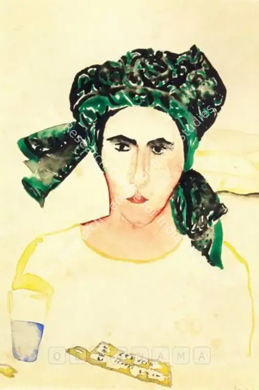 Dodiya, Anju (Artist). Untitled. Watercolour on paper, 1990 | Painting | FineArts | 00563092
