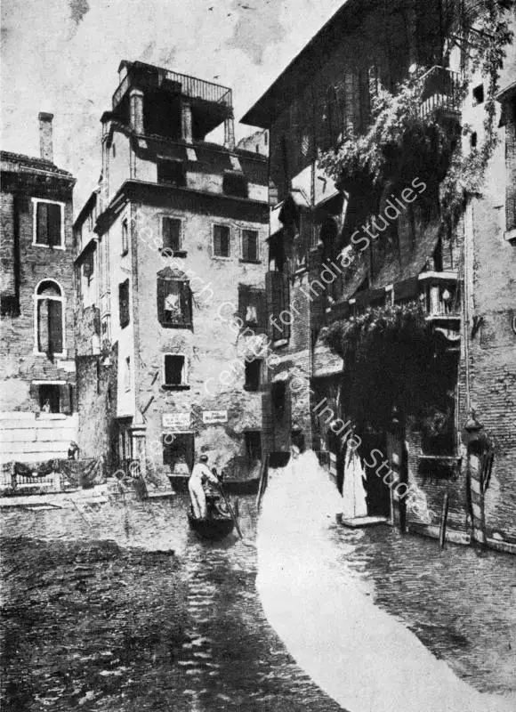 Scallan, Frank Clinger (Artist). Reo S Formosa, Venice. Etching, 1934 | Lalit Kala Contemporary, April 1970 | Graphic Art | FineArts | 00535160