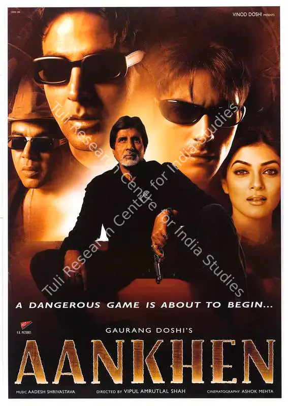 Doshi, Gaurang (Producer), Aankhen, 2002 | Full Sheet Poster | CinemaEducation | 00769205