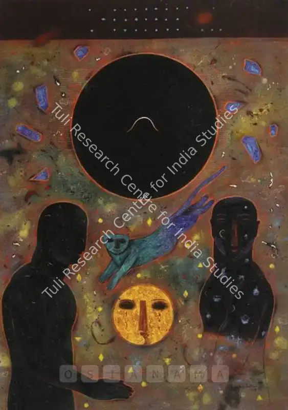 Parthan, Baiju (Artist). Seeing. Acrylic on canvas, 1993 | Painting  | 00879917