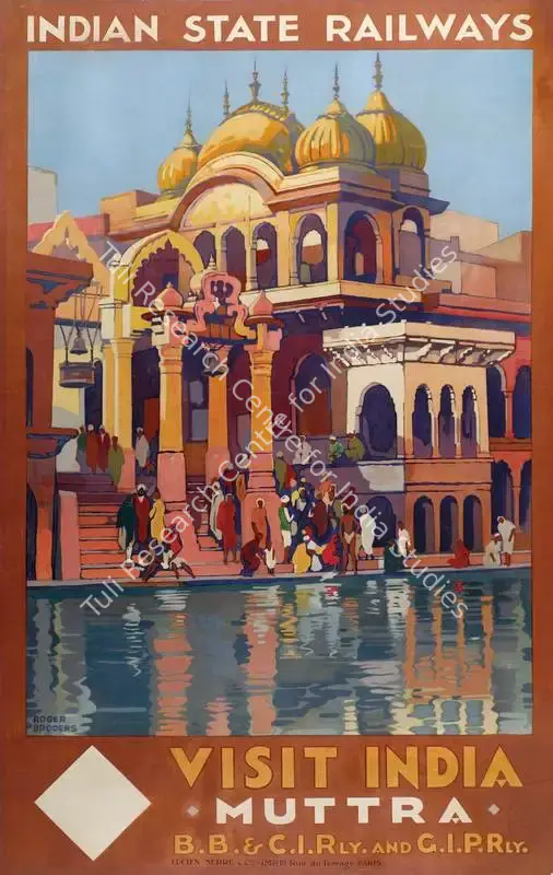 Broders, After Roger (Artist). Visit India-Muttra. Lithographic print on paper, 1928 | Travel Publicity Related Art & Poster | PopCulture | 00092927