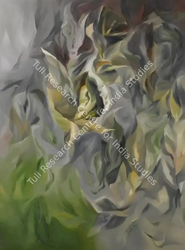 Prakash, Surya (Artist). Untitled. Oil on canvas, 1984 | Painting | FineArts | 00417428