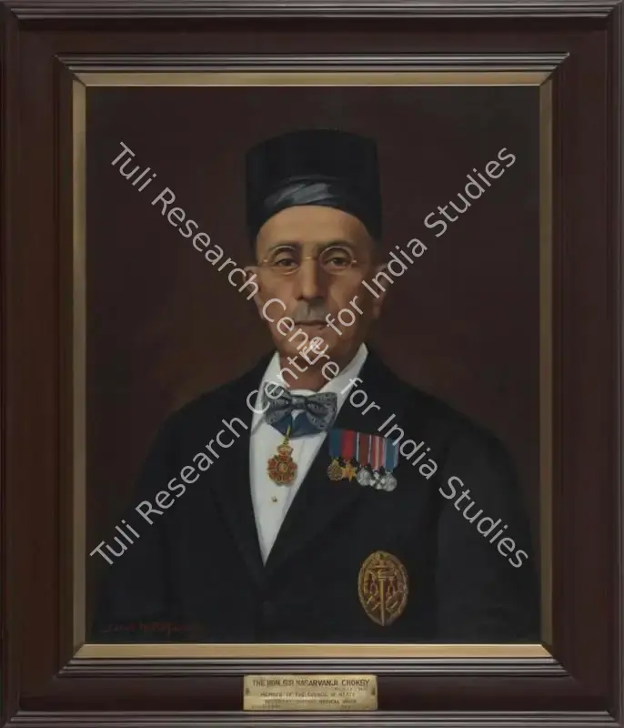 Pithawalla, Sorab M. (Artist). The Hon. Sir Nasarvanji Choksy (1861-1939). Oil on canvas, 1940 | Painting | FineArts | 00545899