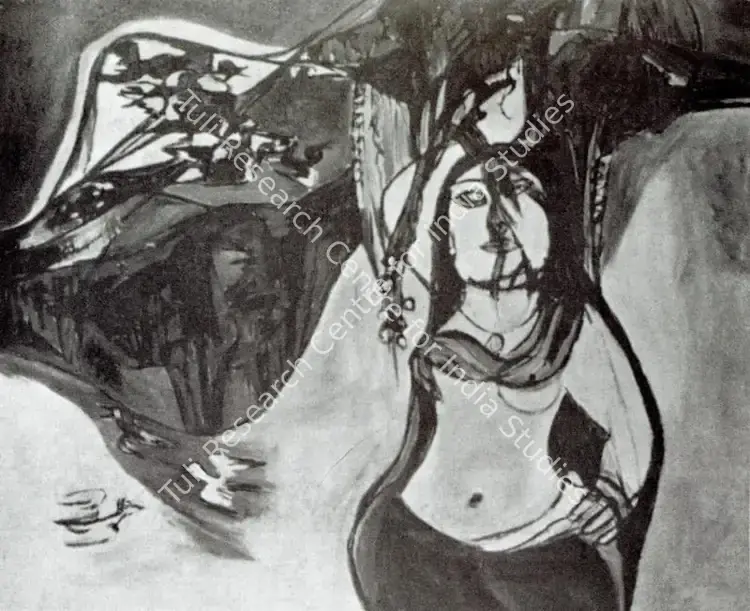 Padmini, T.K. (Artist). Woman and Birds. n.d. | Artrends, July-October 1965 | Sculpture | FineArts | 00551330