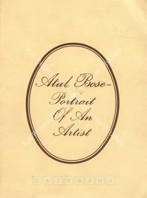 Bose, Atul (Artist). Atul Bose - Portrait  of an Artist. Calcutta: Galerie 88, 1991 | Solo Exhibition Invitation | FineArts | 00858928