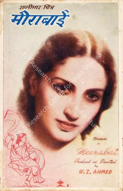 Ahmed, W.Z. (Producer), Meerabai, 1947 | Song-Synopsis Booklet | CinemaEducation | 00778927