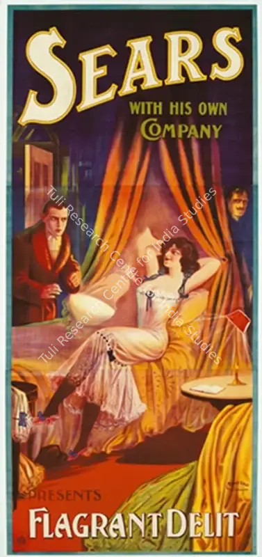 Sears (Magician). Sear with His Own Company Presents Flagrant Delit. Three-sheet colour lithograph, linen-backed | Magic Publicity Art & Memorabilia | PopCulture | 00092301