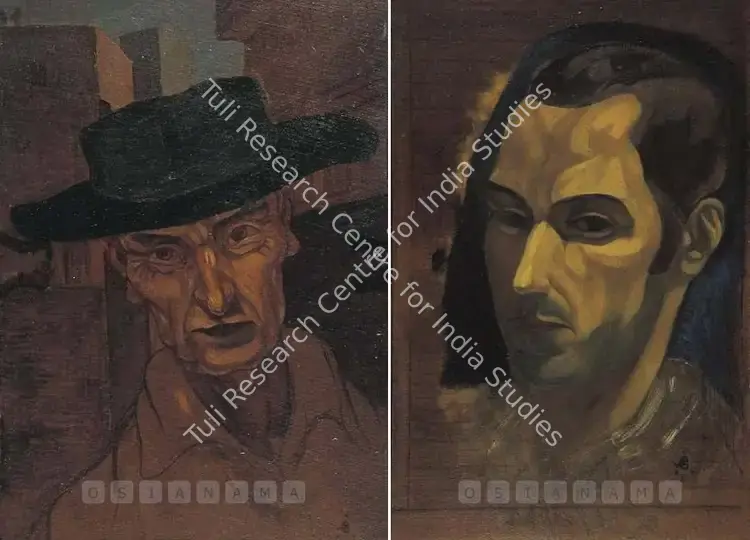 Roerich, Svetoslav (Artist). Portrait Of A Man. Oil on board, 1931 | Painting  | 00881742