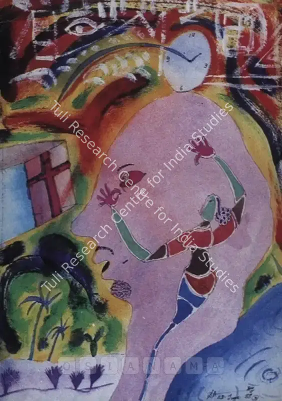 Xavier, Babu (Artist). Fear & Loathing in Kerala - Paintings by Babu Xavier. Mumbai: Jamaat Gallery, 2000 | Solo Exhibition Invitation | FineArts | 00859768