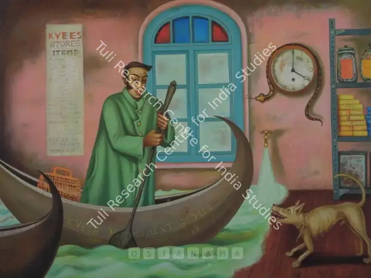 Gopikrishna (Artist). Kvees Stores. Oil on canvas, 2006 | Painting | FineArts | 00575028