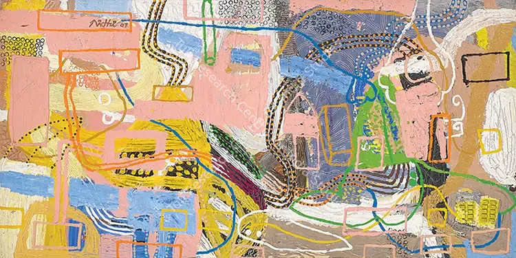 Agarwal, Nidhi (Artist). Untitled. Mixed media on canvas, 2007 | Painting | FineArts | 00355438