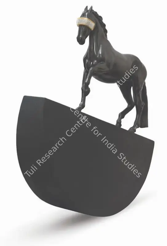 Gopinath, S. (Artist). Balance Imbalance. Fibreglass, graphite, silicon, gold foil and crystal; Edition 3-3, n.d. | Sculpture | FineArts | 00603230