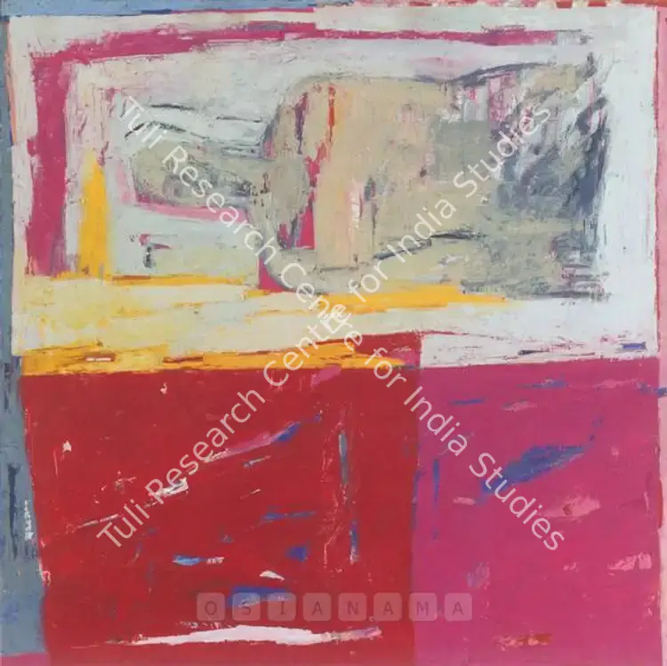 Singh, Anjum (Artist). The Pink Floor. Oil on canvas, 1996 | Painting | FineArts | 00598811
