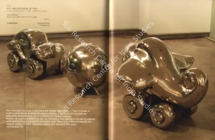 G., Arunkumar H. (Artist). Toys: Airplane. Nickel-coated brass, 2006 | Sculpture | FineArts | 00575611