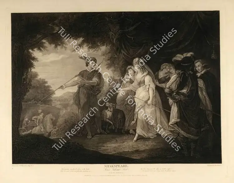 Hamilton, After William (Artist). Love's Labour's Lost-Act IV, Scene I, 1793 | Aquatint | PopCulture | 00092179