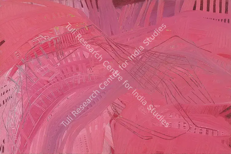 Makhijani, Sheila (Artist). All Because Of You. Acrylic on canvas, 2007 | Painting | FineArts | 00355506