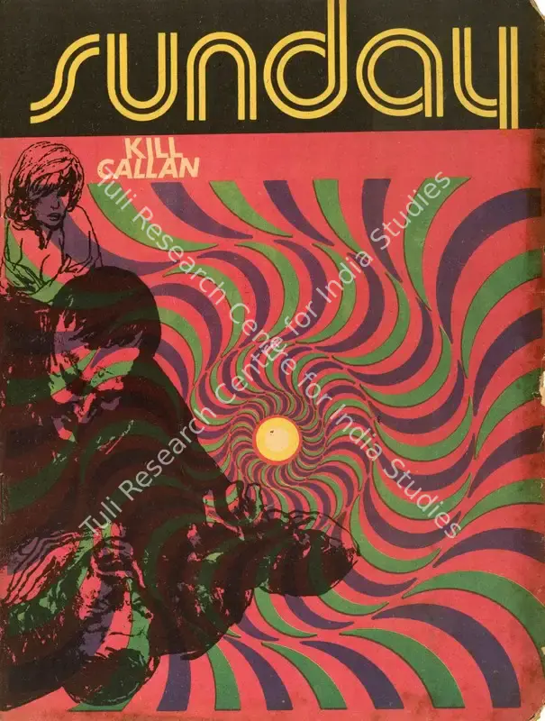 Sarkar, Aveek (Editor). Sunday. Calcutta: Ananda Bazar Patrika, 06 January 1974 | Magazine | CinemaEducation | 00842354