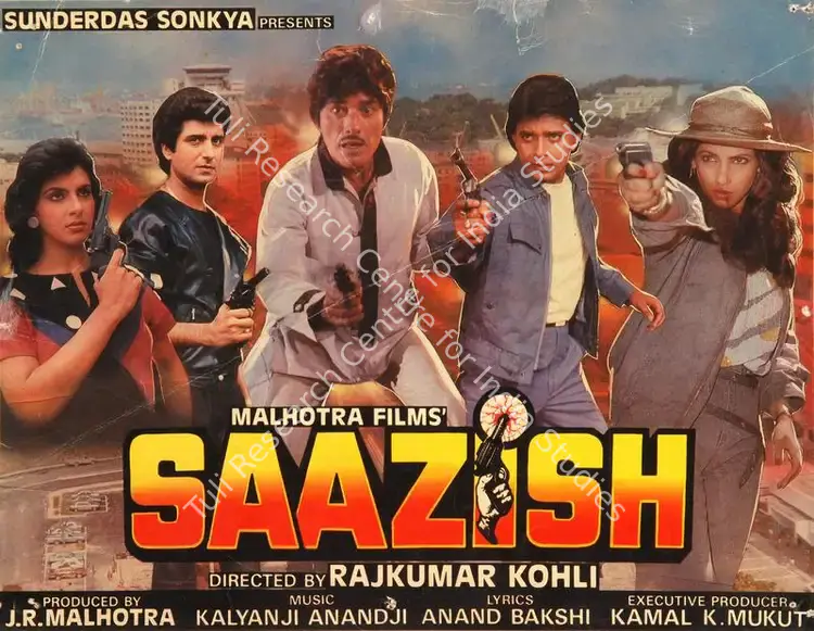 Malhotra, J.R. (Producer), Saazish, 1988 | Song-Synopsis Booklet | CinemaEducation | 00779676