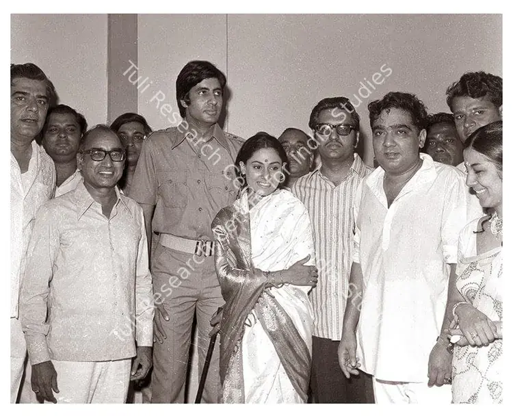 Mehra, Prakash (Producer), Zanjeer, 1973. With Director Mohan Sehgal | Working Still, The Bachchans, 2024 | CinemaEducation | 00647557