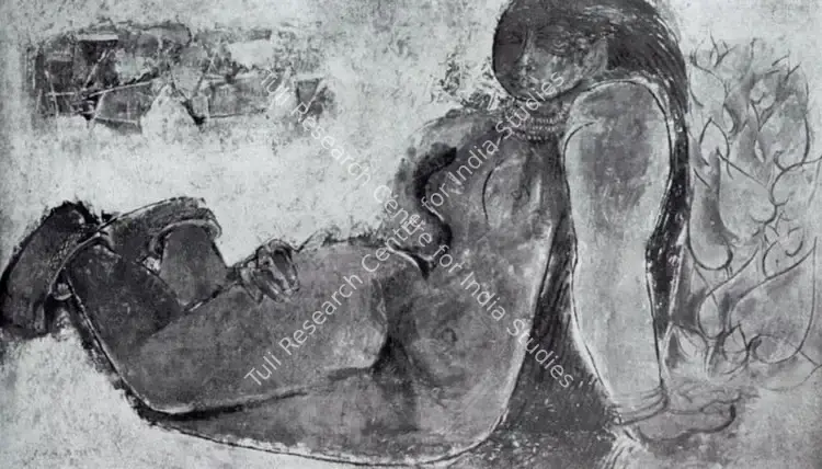 Doss, Anthony (Artist). Nude. n.d. | Artrends, April 1963 | Painting | FineArts | 00551189