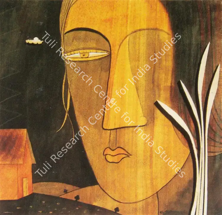 Sudhakar, Chippa (Artist). Untitled. Acrylic and mixed media on wood, n.d. | Painting | FineArts | 00372089