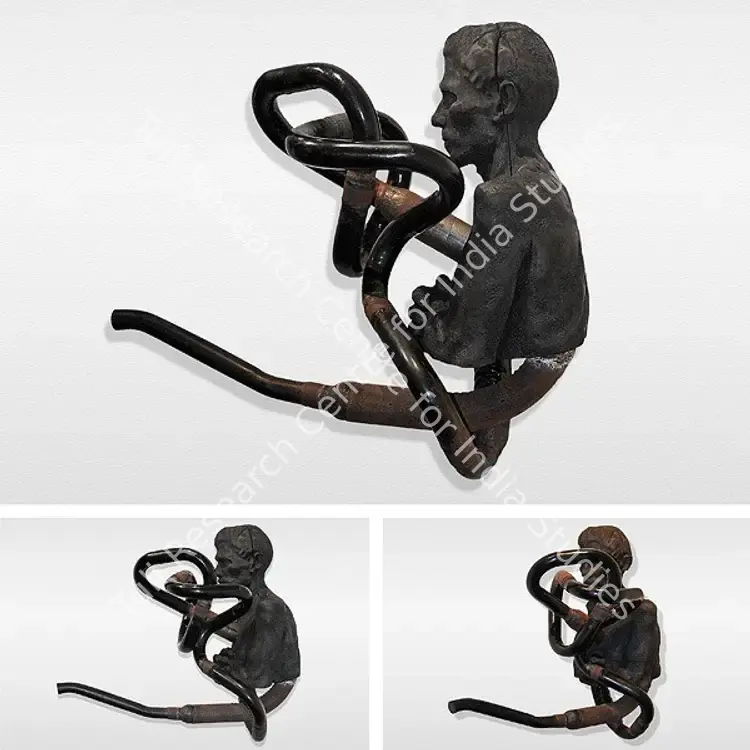 Komu, Riyas (Artist). Elysian II. Charred wood, metal and automotive paint, 2002 | Sculpture | FineArts | 00756506