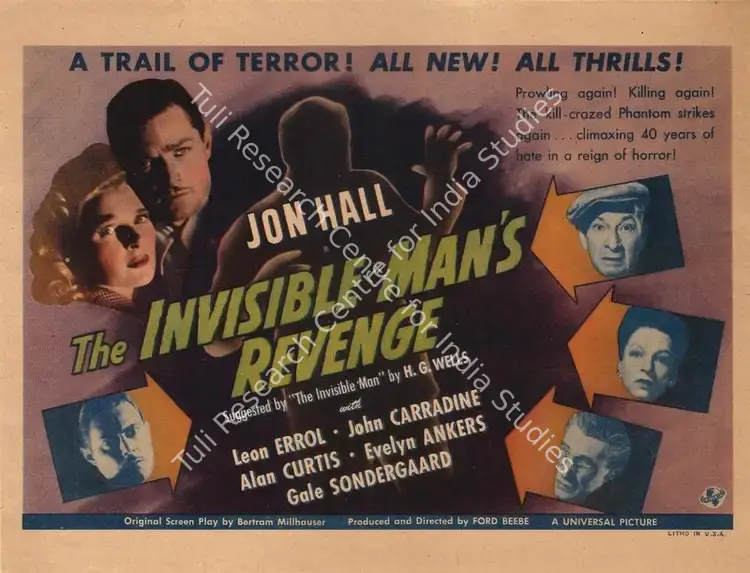 Beebe, Ford (Director), The Invisible Man's Revenge, 1944 | Handbill | CinemaEducation | 00761055