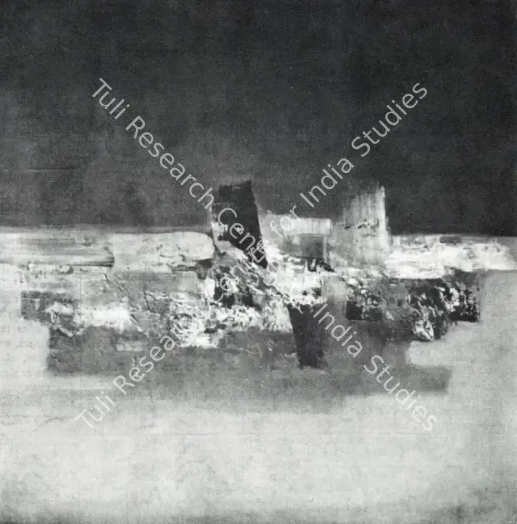 Sadwelkar, Baburao (Artist). Sky-Line, Malabar Hill. n.d. | Artrends, January-April 1967 | Painting | FineArts | 00551394
