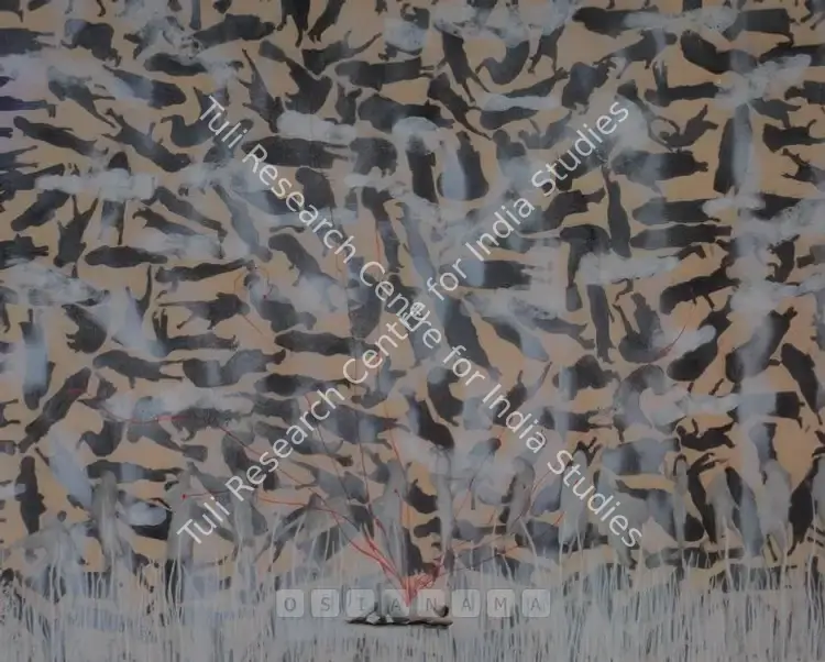 Upadhyay, Hema (Artist). Untitled. Mixed media on paper, 2004 | Painting | FineArts | 00575113