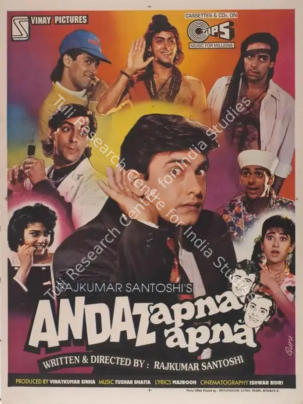 Sinha, Vinay Kumar (Producer), Andaz Apna Apna, 1994 | Full Sheet Poster | CinemaEducation | 00767951