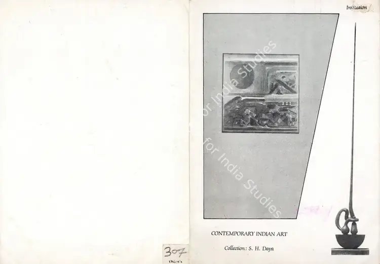Daya, S.H. (Artist). Contemporary Indian Art. 1987 | Solo Exhibition Invitation | FineArts | 00859924