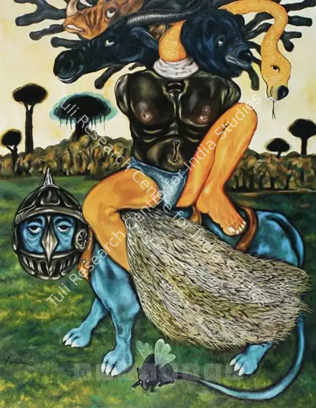Naik, Viraj (Artist). King Panther. Oil on canvas, 2006 | Painting  | 00881570