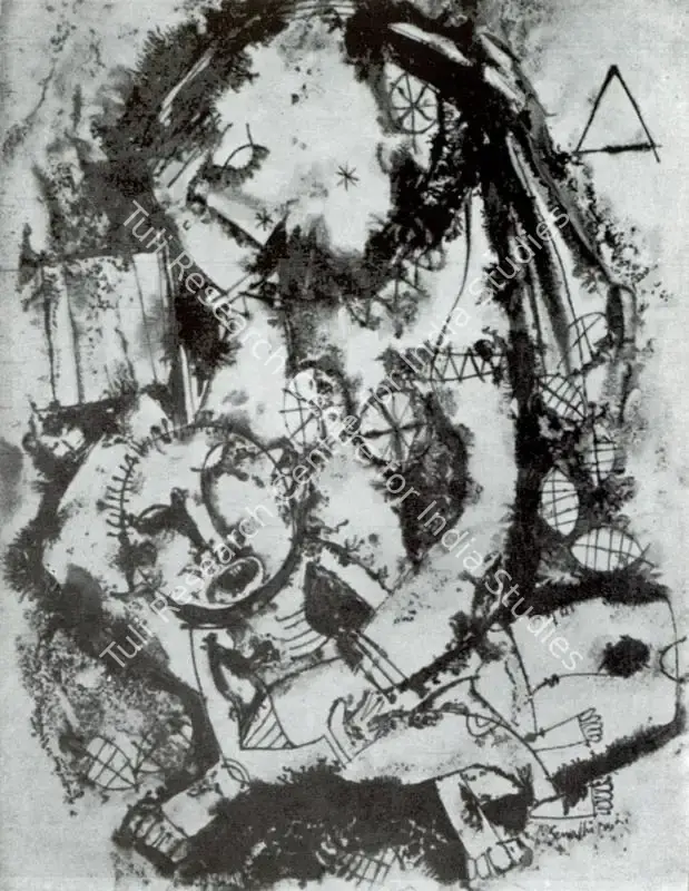Senathipathi, M. (Artist). Insecurity. 1976 | Artrends, January 1973 - April 1976 | Painting | FineArts | 00551513